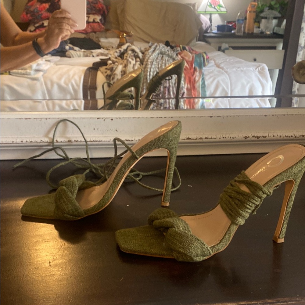 Comfortview Green Heels Stylish Comfort - Picture 8 of 11